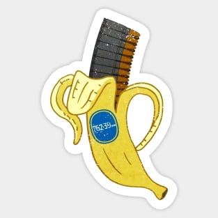 Banana Mag - distressed version Sticker